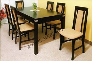 Obrazek Zestaw Monarcha stół i 4 krzesła