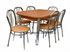 Obrazek Zestaw Pionier stół i 4 krzesła metalowe
