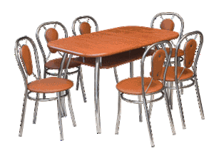 Obrazek Zestaw Reforma stół i 4 krzesła metalowe